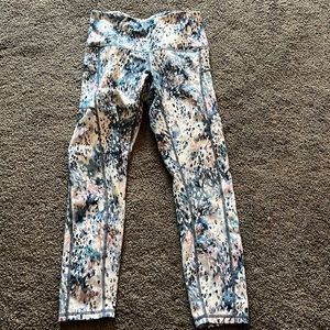 Printed athletic leggings, XS